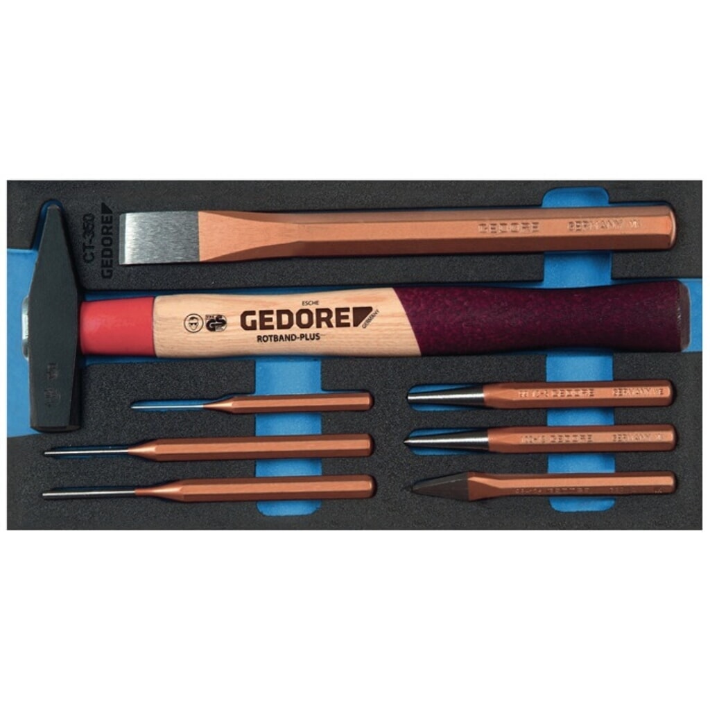 Produktabbildung: GEDORE Werkzeugmodul 1500 CT1-350 8-tlg.1/3-Modul Schlagwerkzeugsatz