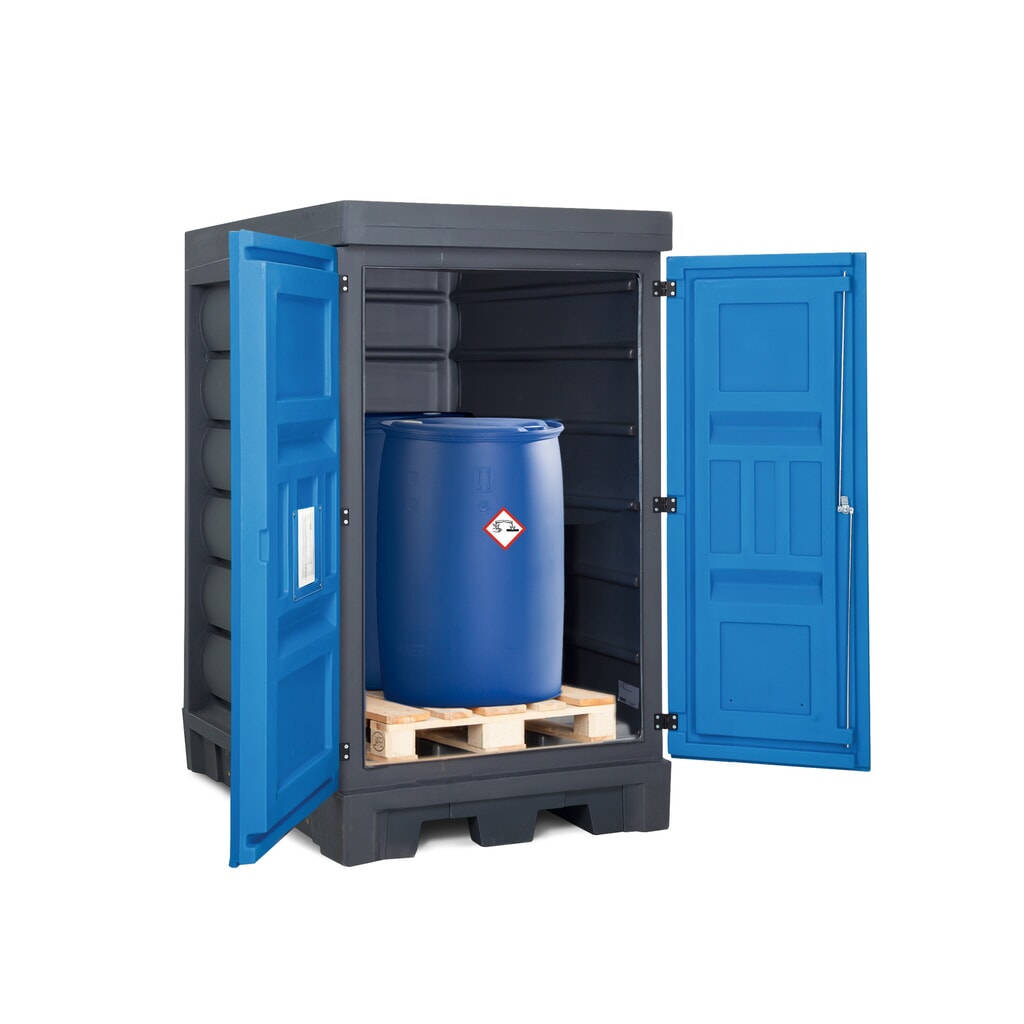 Produktabbildung Nr. 2: Gefahrstoff-Depot aus PE, HxBxT 1.980 x 1.140 x 1.480 mm, 2x 200 l