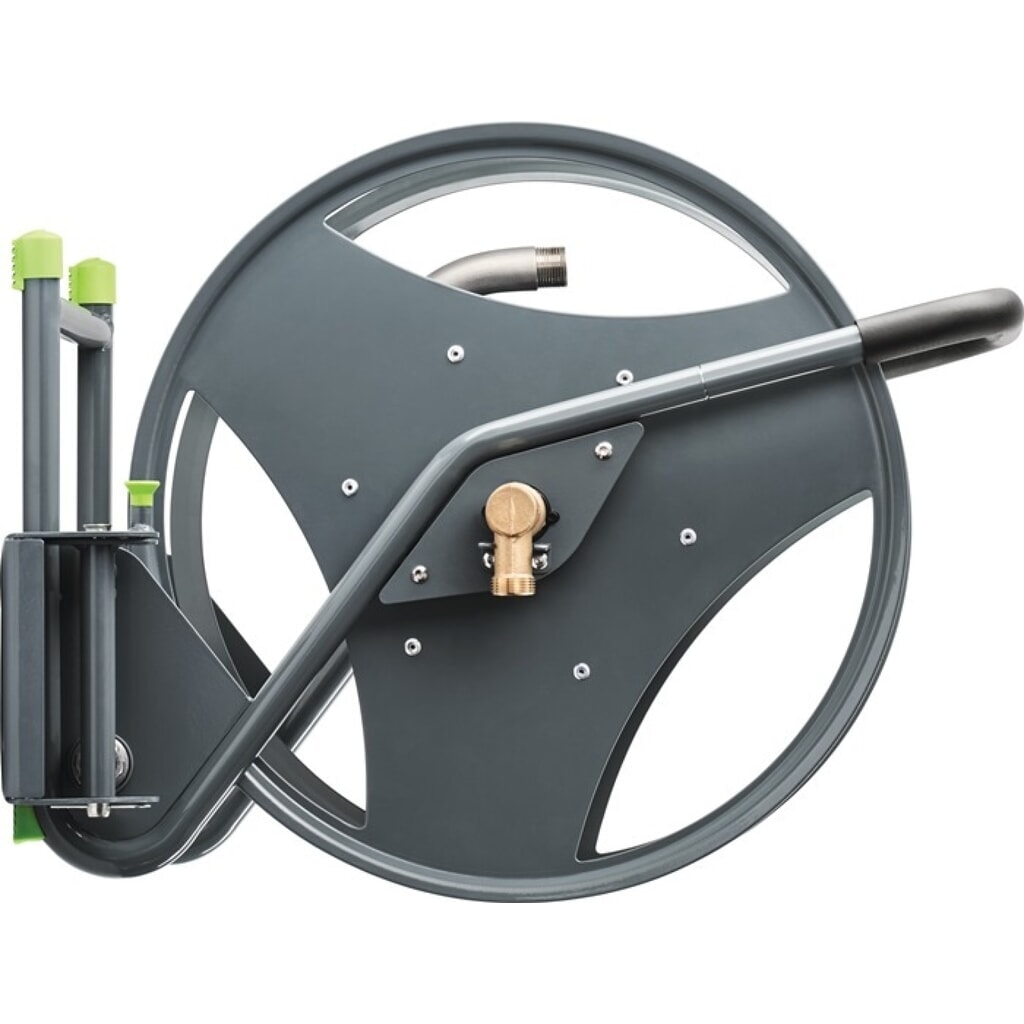 GEKA Schlauchabroller GEKA plus P40, pulv. Stahl, Anschlussgewinde 26,44 mm G 3/4 ″ Produktabbildung: GEKA Schlauchabroller GEKA plus P40, pulv. Stahl, Anschlussgewinde 26,44 mm G 3/4 ″