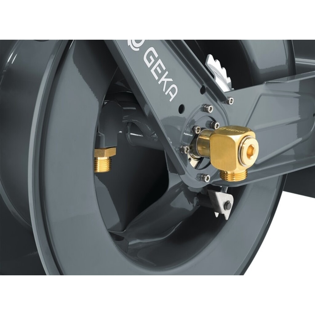 GEKA Schlauchwagen PA30SK, pulv. Stahl, Anschlussgewinde 33,25 mm G 1 AG ″, Ausgangsanschluss G 1 AG ″ Produktabbildung Nr. 2: GEKA Schlauchwagen PA30SK, pulv. Stahl, Anschlussgewinde 33,25 mm G 1 AG ″, Ausgangsanschluss G 1 AG ″