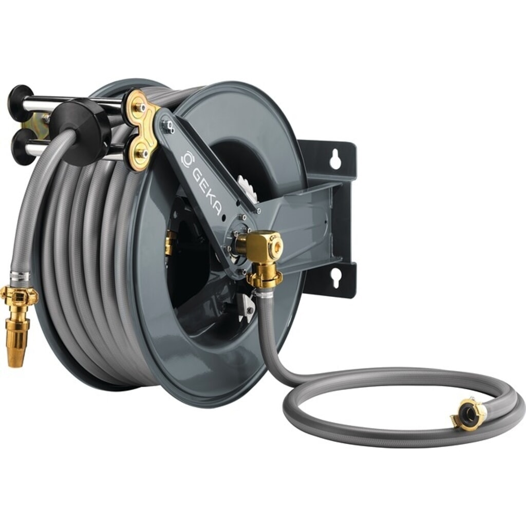 GEKA Schlauchwagen PA30SK, pulv. Stahl, Anschlussgewinde 33,25 mm G 1 AG ″, Ausgangsanschluss G 1 AG ″ Produktabbildung: GEKA Schlauchwagen PA30SK, pulv. Stahl, Anschlussgewinde 33,25 mm G 1 AG ″, Ausgangsanschluss G 1 AG ″