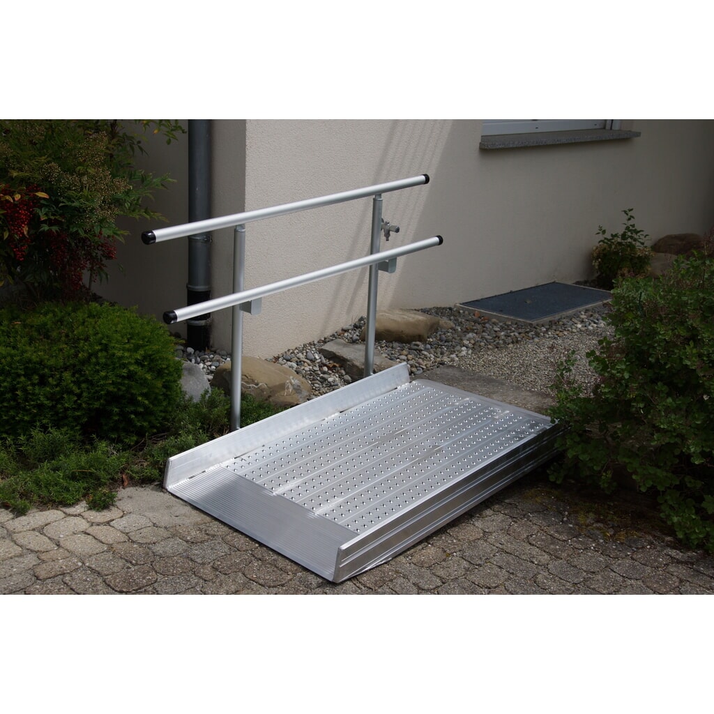 Produktabbildung: Geländer für Altec Überfahrbrücke mit Auflagerzunge, Länge 1.500 mm