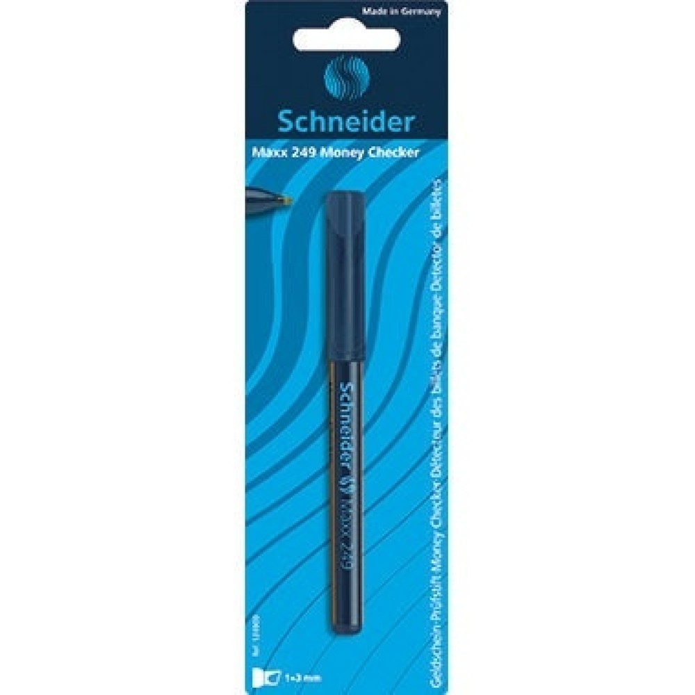 Produktabbildung: Schneider Geldscheinprüfstift Maxx 249 Money Checker 1-3mm schwarz