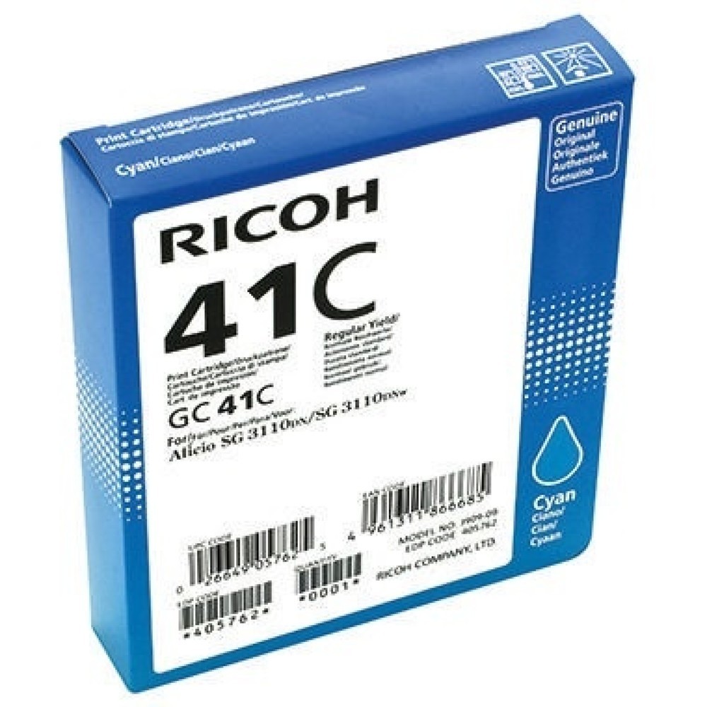 Produktabbildung: Ricoh Gelpatrone 405762 GC-41C 2.200Seiten cyan