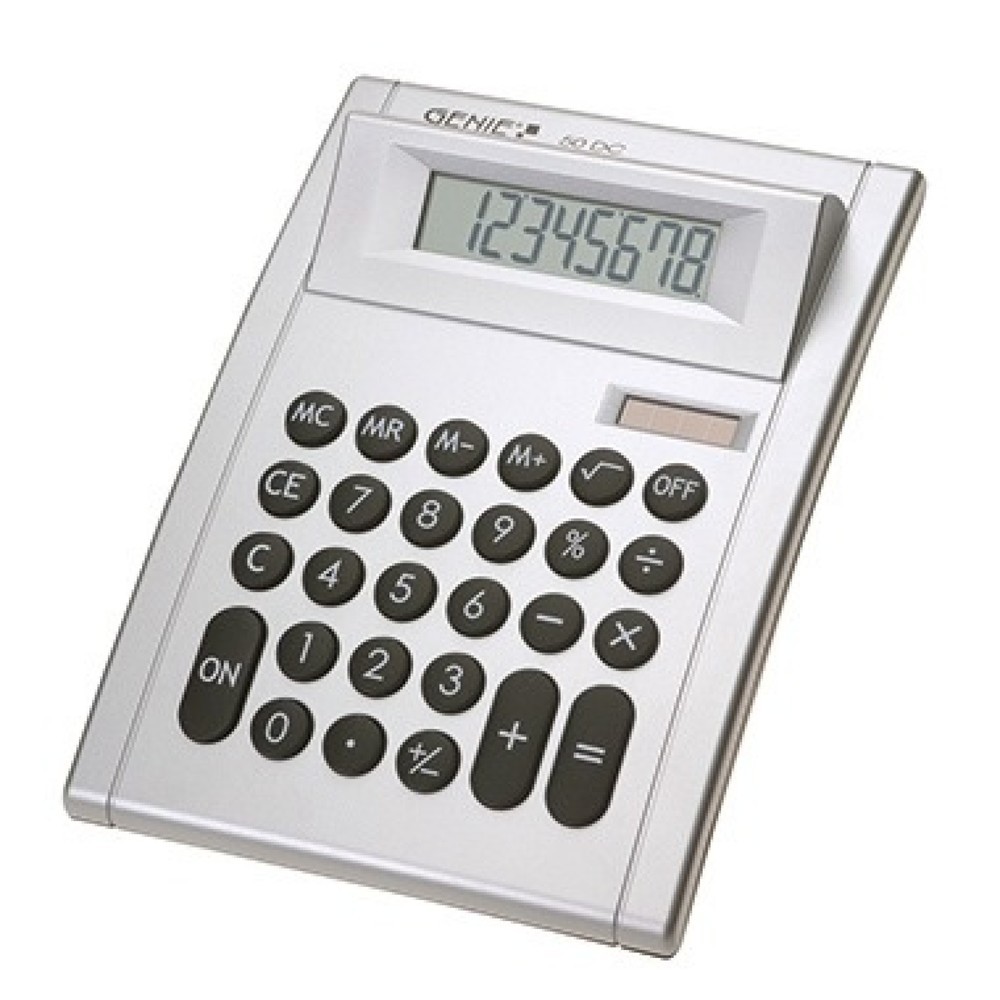 Produktabbildung: GENIE Tischrechner 50DC 10932 8stellig silbergrau