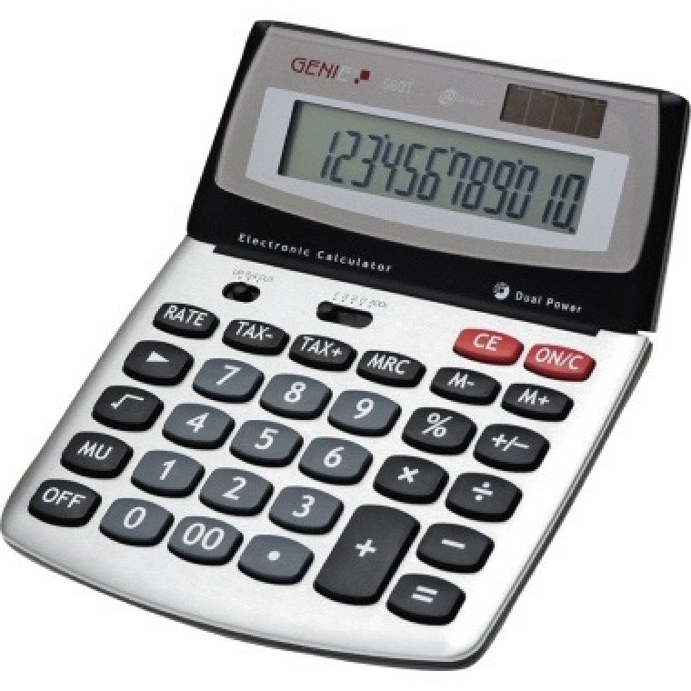 Produktabbildung: GENIE Tischrechner 560T 10270 12stellig Klappdisplay Blister