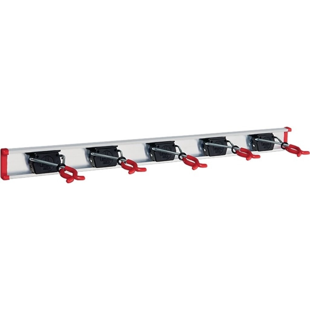 Gerätehalter, Halter5, Länge Führungsschiene 750 mm, Aluminium Produktabbildung: Gerätehalter, Halter5, Länge Führungsschiene 750 mm, Aluminium
