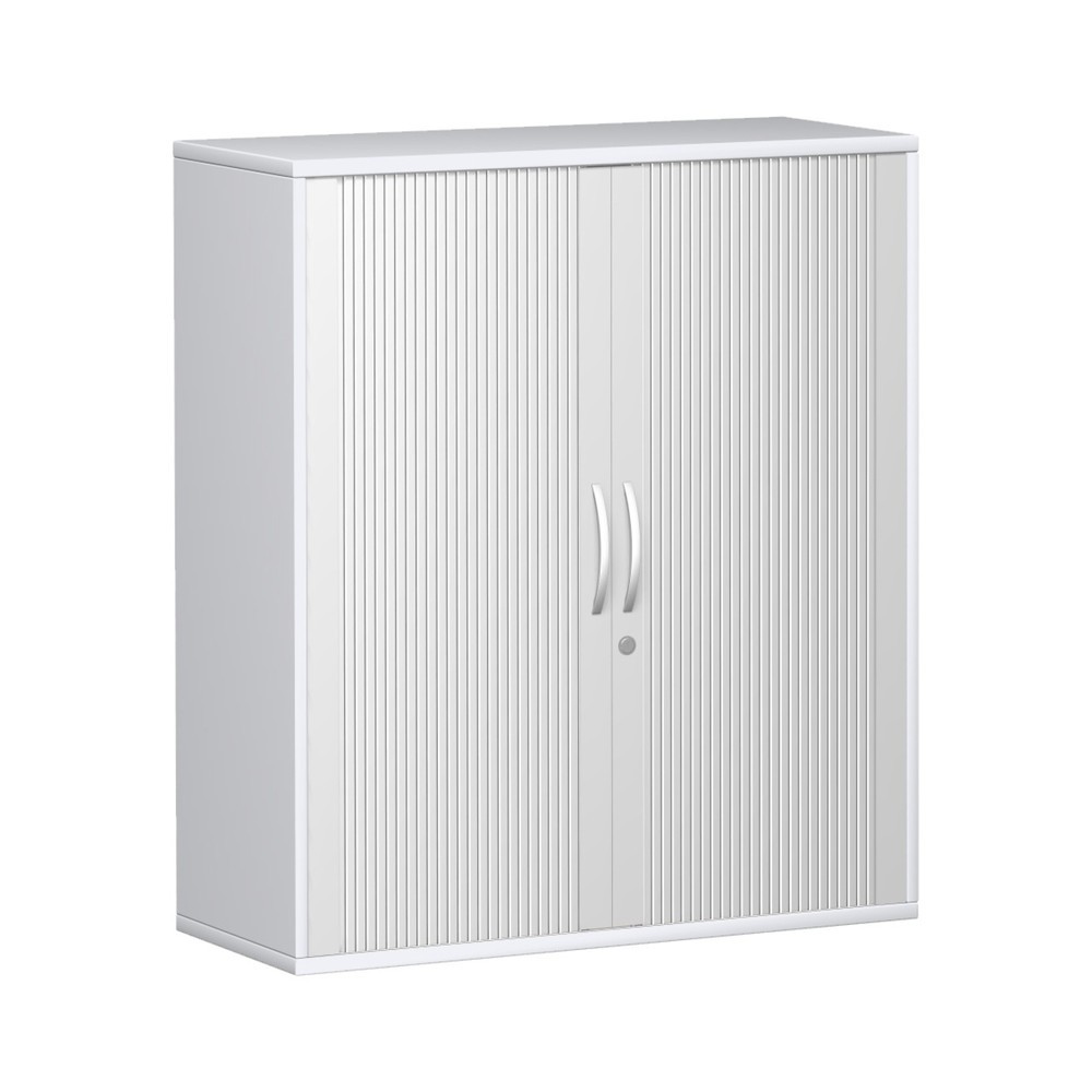 Produktabbildung: Geramöbel Querrollladenschrank Profi, 3 OH, Breite 1.000 mm, weiß