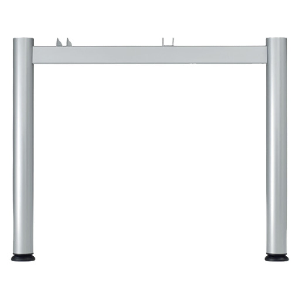 Produktabbildung Nr. 2: Geramöbel Manuell höhenverstellbarer Schreibtisch Profi, 4-Fuß-Gestell, BxT 1.600 x 800 mm, lichtgrau