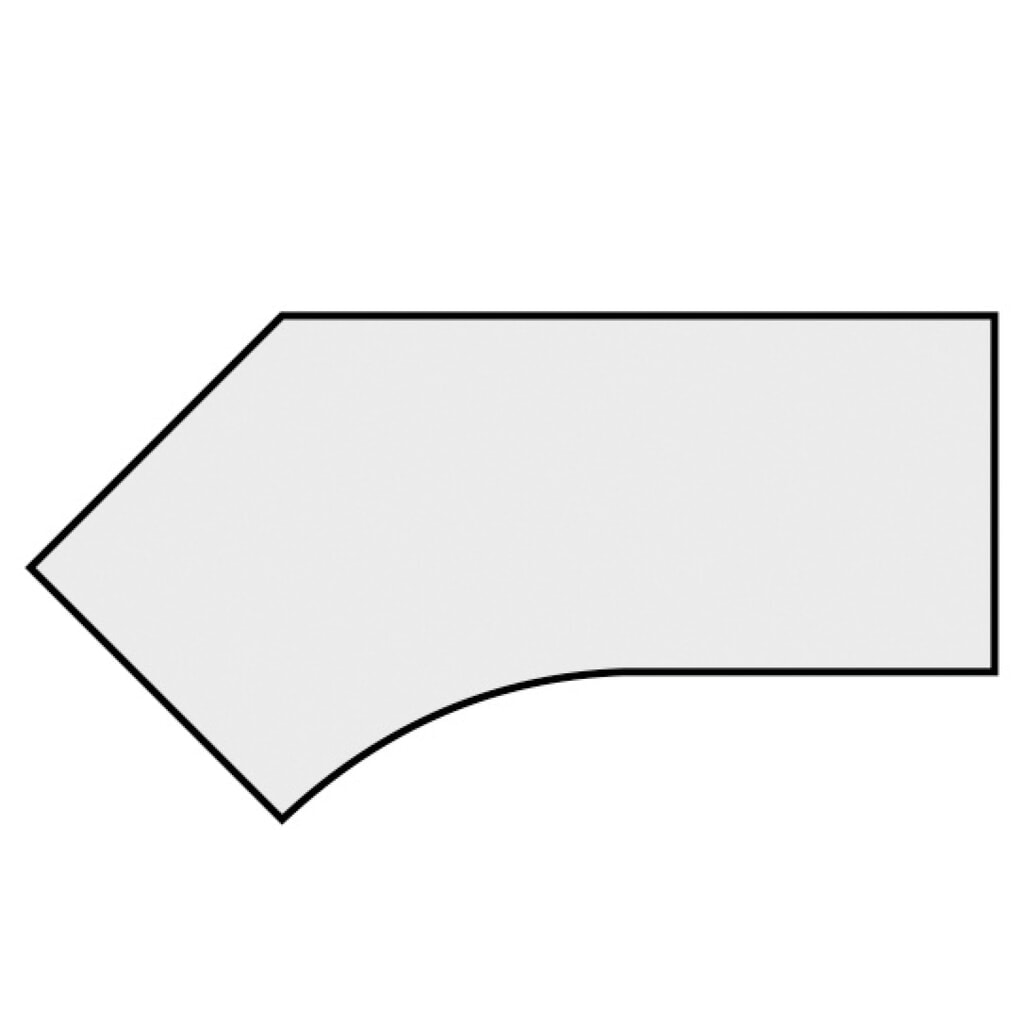 Geramöbel Manuell höhenverstellbarer Schreibtisch Profi, Freiform-Tischplatte 135° links, 4-Fuß-Gestell, BxT 2.166 x 1.130 mm, weiß Produktabbildung Nr. 5: Geramöbel Manuell höhenverstellbarer Schreibtisch Profi, Freiform-Tischplatte 135° links, 4-Fuß-Gestell, BxT 2.166 x 1.130 mm, weiß