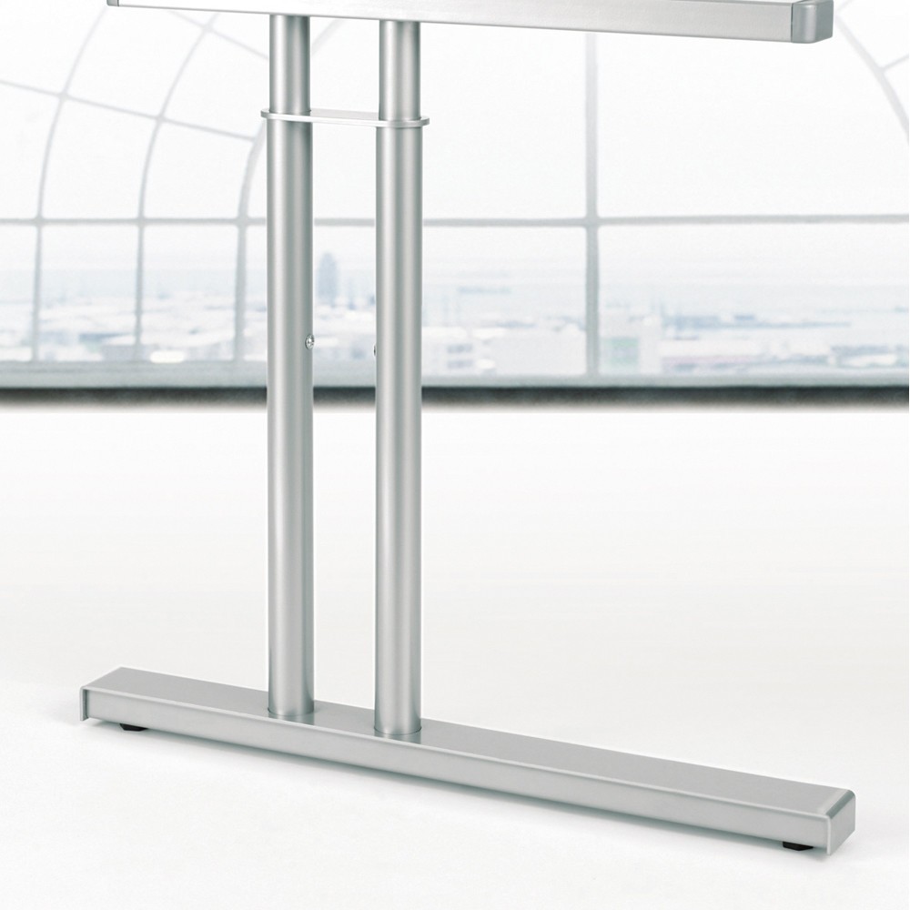 Produktabbildung Nr. 2: Geramöbel Büro-Schreibtisch Profi, C-Fuß-Gestell, PC-Form-Tischplatte links, BxT 1.800 x 1.000 mm, weiß