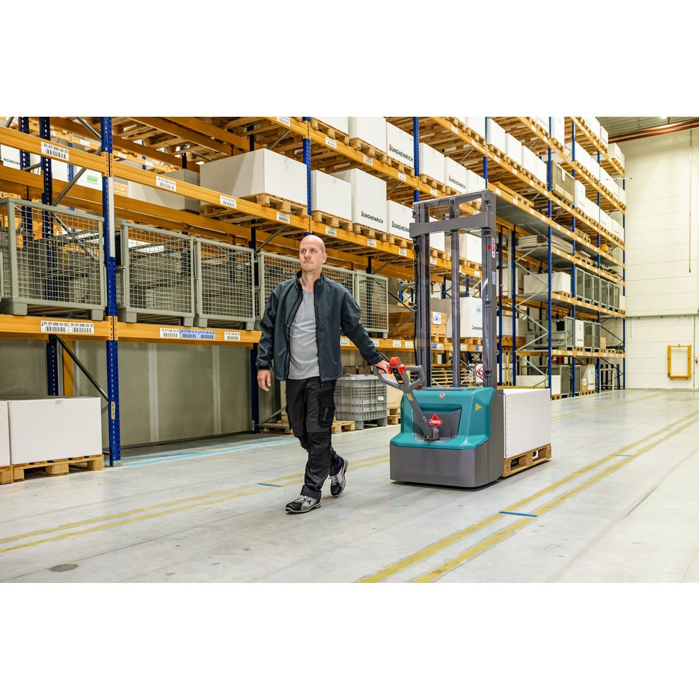 N° de l'image du produit 10 : Gerbeur électrique Ameise® PSE 1.2, mât télescopique double, hauteur de levée 3 600 mm, capacité de charge 1 200 kg