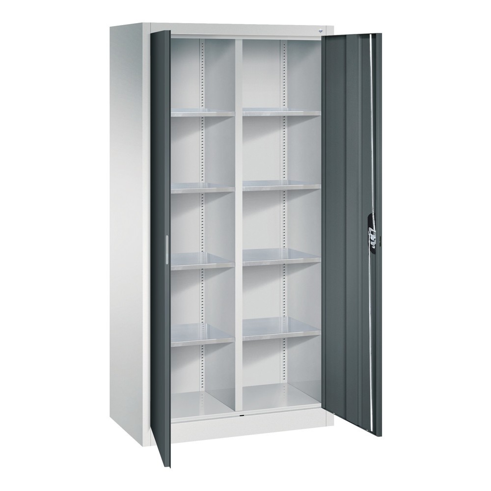 Productafbeelding nr. 7: Gereedschapskast C+P, laden 4x174 mm, 6 legborden, breedte 930 mm, lichtgrijs, gentiaanblauw
