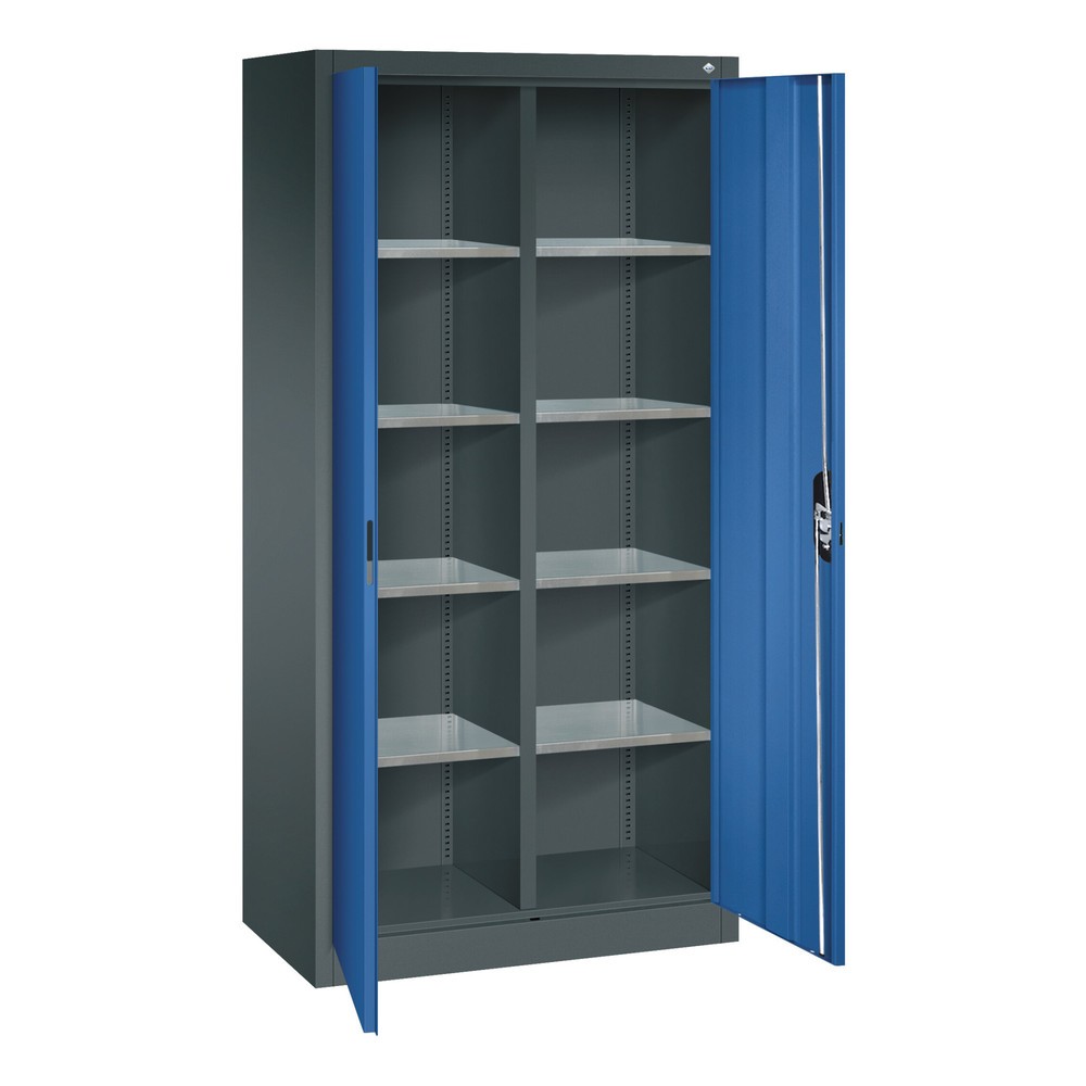 Productafbeelding nr. 7: Gereedschapskast C+P, laden 4x174 mm, 6 legborden, breedte 930 mm, lichtgrijs, robijnrood