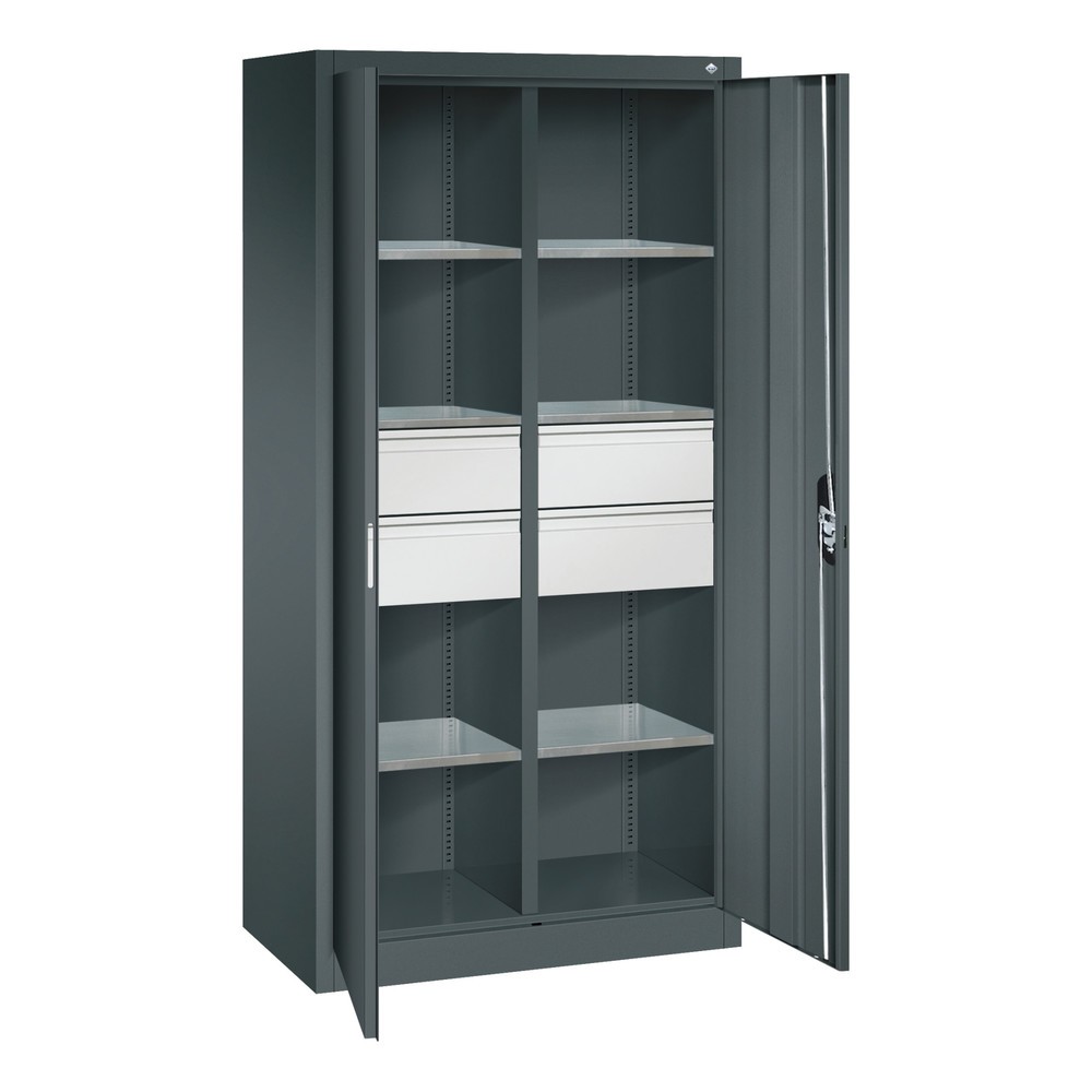 Productafbeelding nr. 9: Gereedschapskast C+P, laden 4x174 mm, 6 legborden, breedte 930 mm, antracietgrijs, antracietgrijs