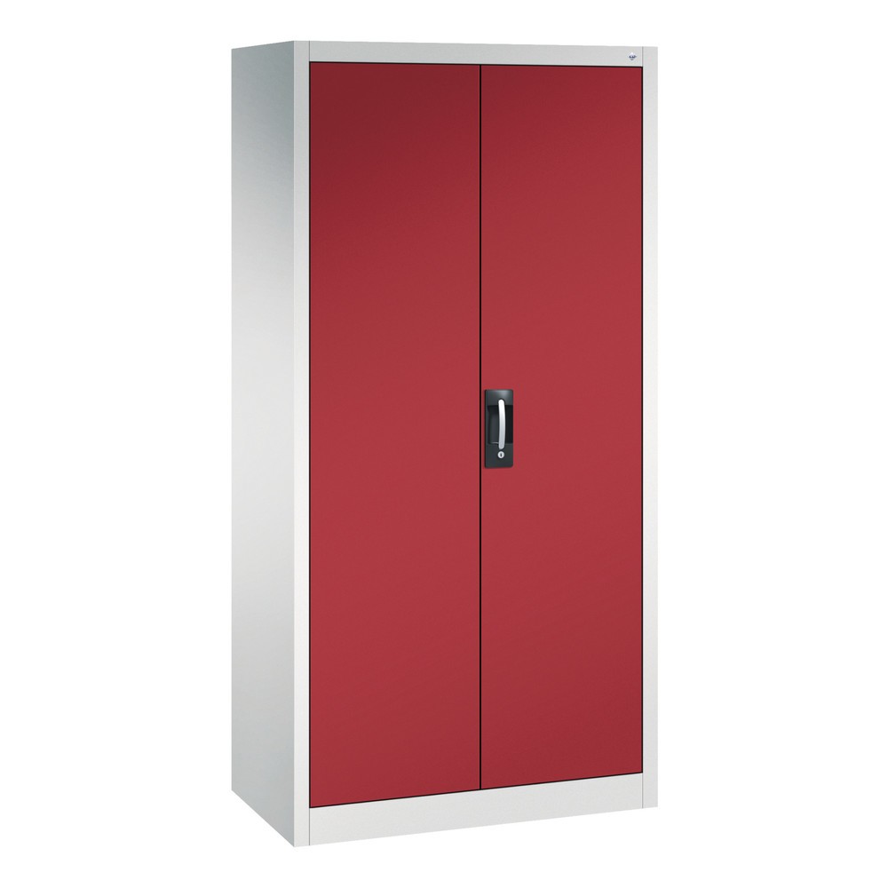 Product afbeelding: Gereedschapskast C+P, laden 4x86 + 2x174 mm, 6 legborden, breedte 930 mm, lichtgrijs, robijnrood