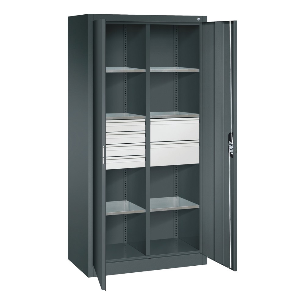 Productafbeelding nr. 9: Gereedschapskast C+P, laden 4x86 + 2x174 mm, 6 legborden, breedte 930 mm, antracietgrijs, antracietgrijs