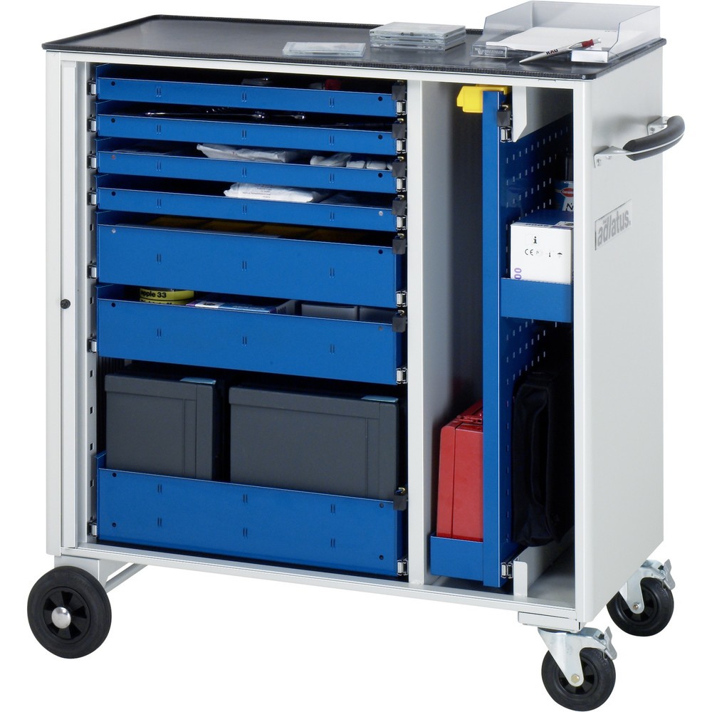 Product afbeelding: Gereedschapswagen RAU serie adlatus, hxbxd 1.080 x 1.025 x 520 mm, 7 lades 4 x 40, 2 x 105, 1 x 130 mm, metalen werkblad