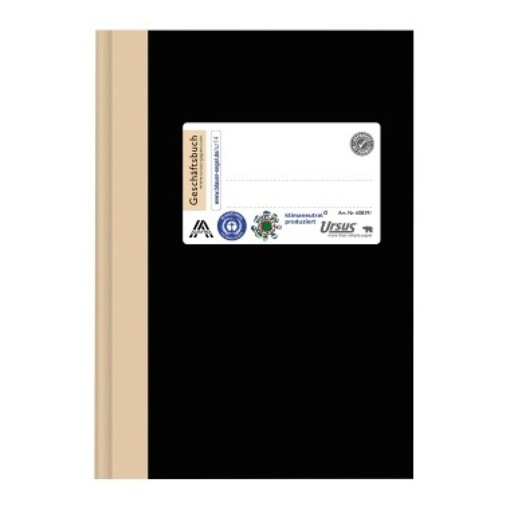 Ursus Geschäftsbuch 1510B96K 608391 DIN A6 96Blatt 80g kariert Produktabbildung: Ursus Geschäftsbuch 1510B96K 608391 DIN A6 96Blatt 80g kariert