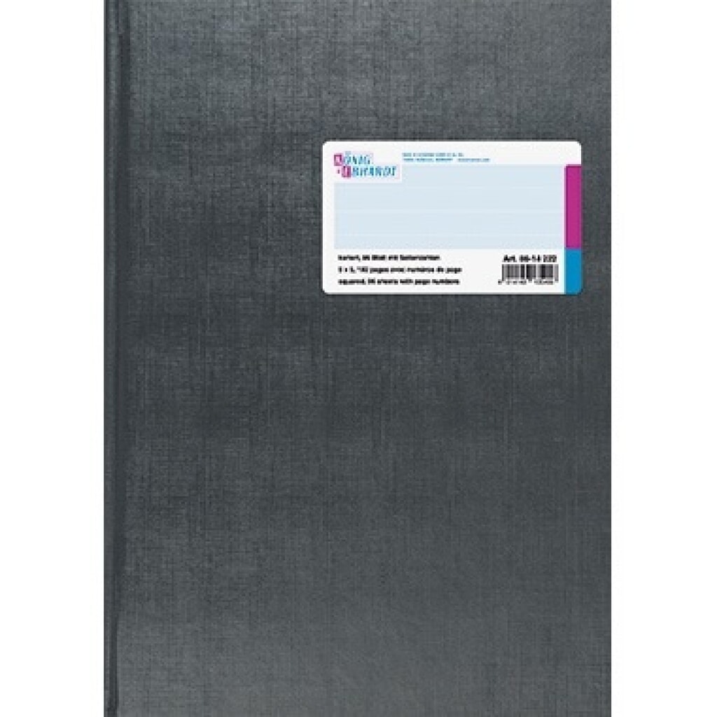 Produktabbildung: König & Ebhardt Geschäftsbuch 861422 DIN A4 kariert 96Bl. h.gr