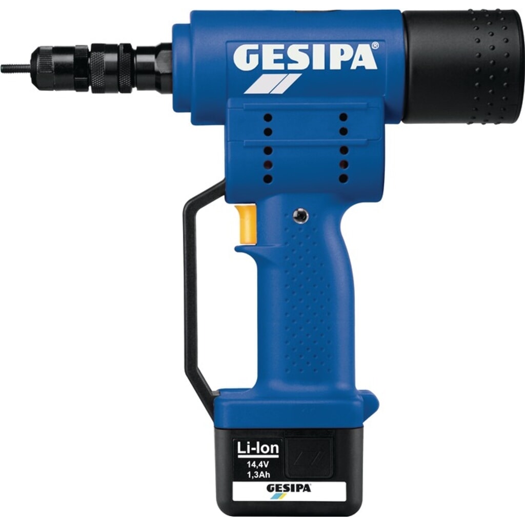 Produktabbildung: GESIPA Akkublindnietmutternsetzgerät FireBird® 10-tlg.13000 N im Koffer