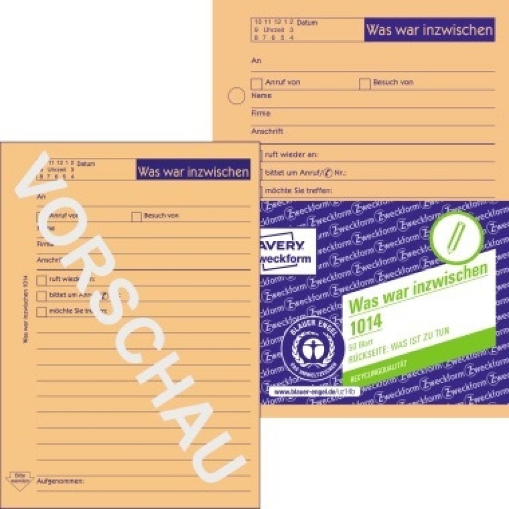 Produktabbildung Nr. 1: Avery Zweckform Notizblock 1014 DIN A6 Abheftlochung 50Bl. orange