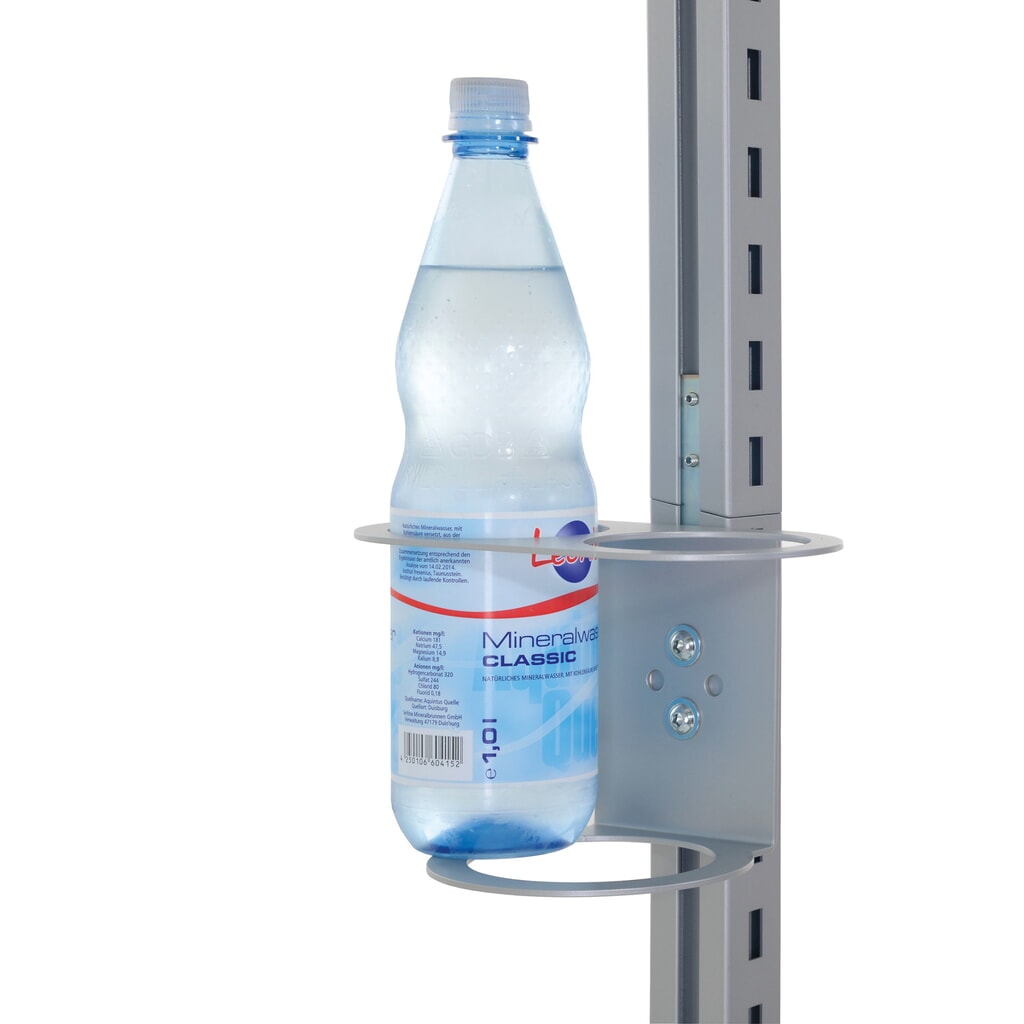 Getränkeflaschenhalter für Rocholz Packtische FLEX, HxBxT 130 x 210 x 125 mm Produktabbildung: Getränkeflaschenhalter für Rocholz Packtische FLEX, HxBxT 130 x 210 x 125 mm