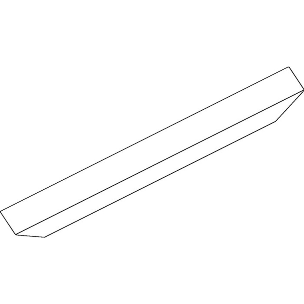 Produktabbildung: GEZE Abdeckprofil OL 90, weiß Länge 2000 mm