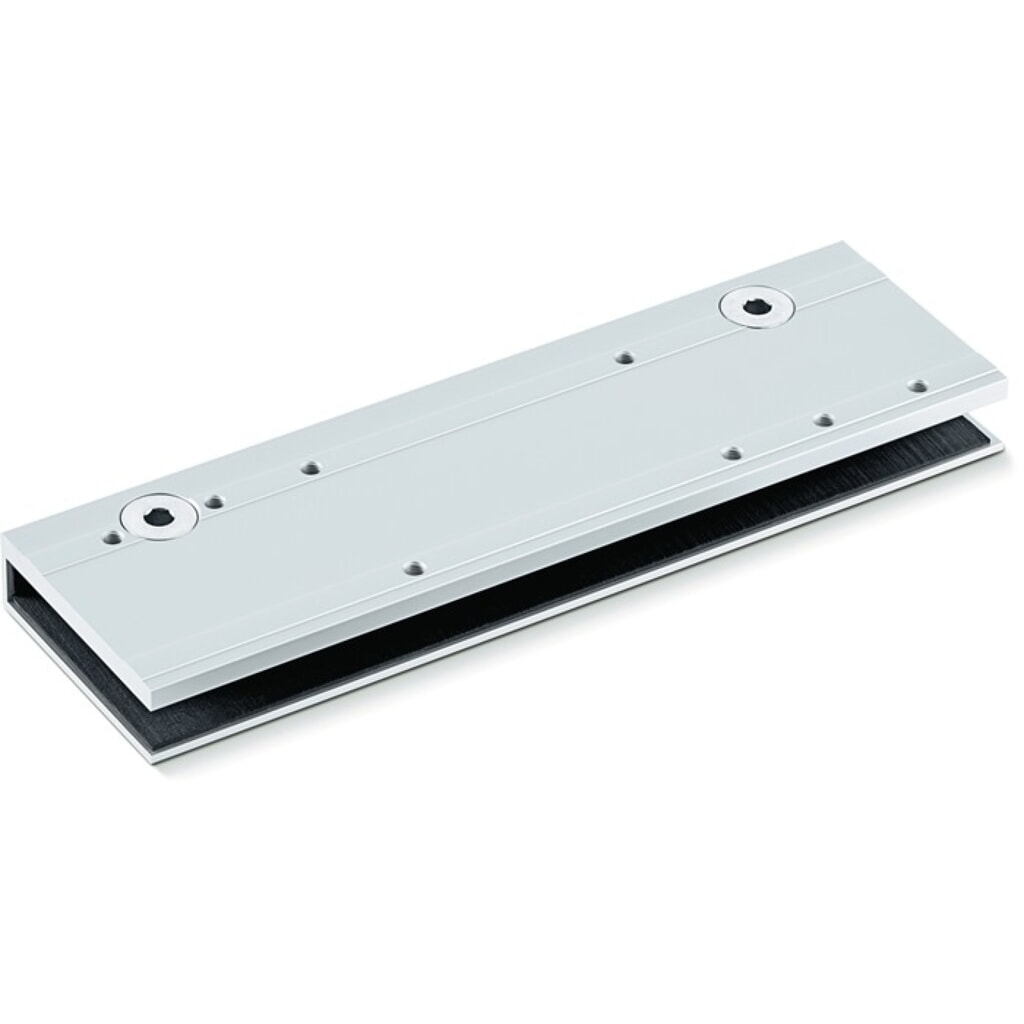 Produktabbildung: GEZE Glastürschuh, silber, TS 3000 V