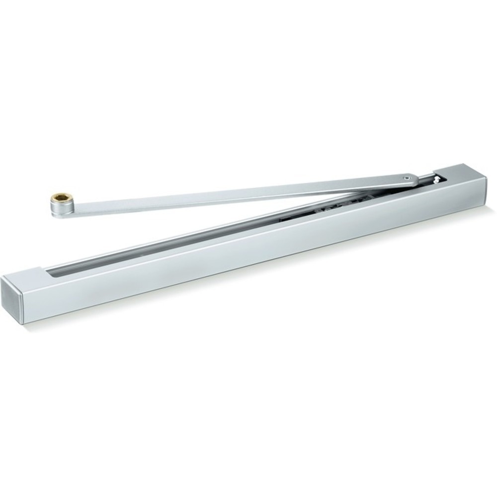 Produktabbildung: GEZE Gleitschiene E, elektromechanisch, für TS 5000 silber
