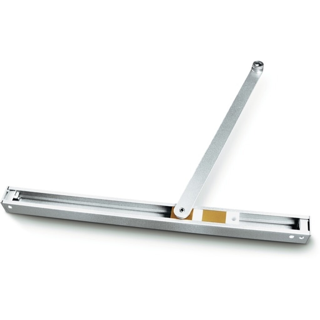 Produktabbildung: GEZE Gleitschiene T-Stop, mechanisch, für TS3000V / TS5000 / TS5000L silber