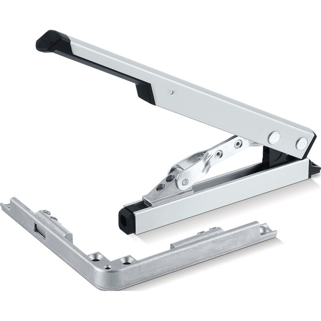 GEZE Handhebel mit Eckumlenkung, mit Eckumlenkung, silber Produktabbildung: GEZE Handhebel mit Eckumlenkung, mit Eckumlenkung, silber