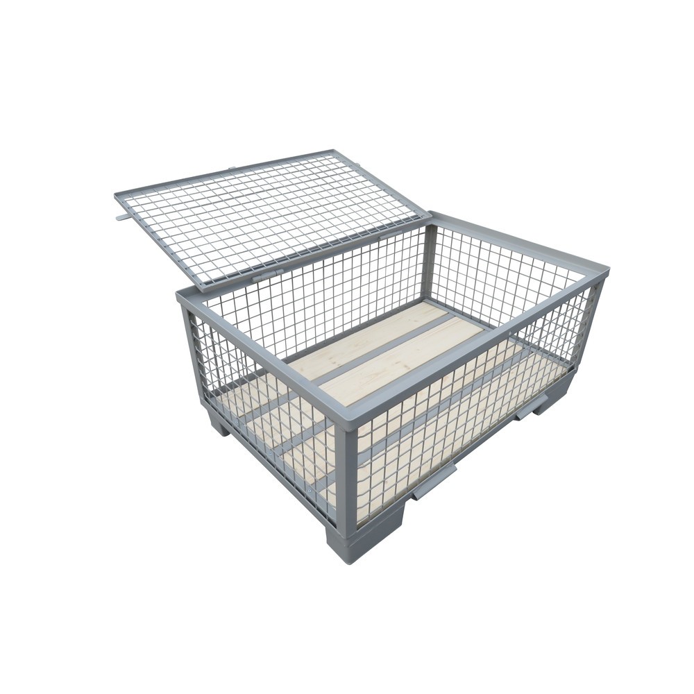 Produktabbildung Nr. 2: Gitterbox, mit Deckel, ohne Klappe, Nutzhöhe 400 mm