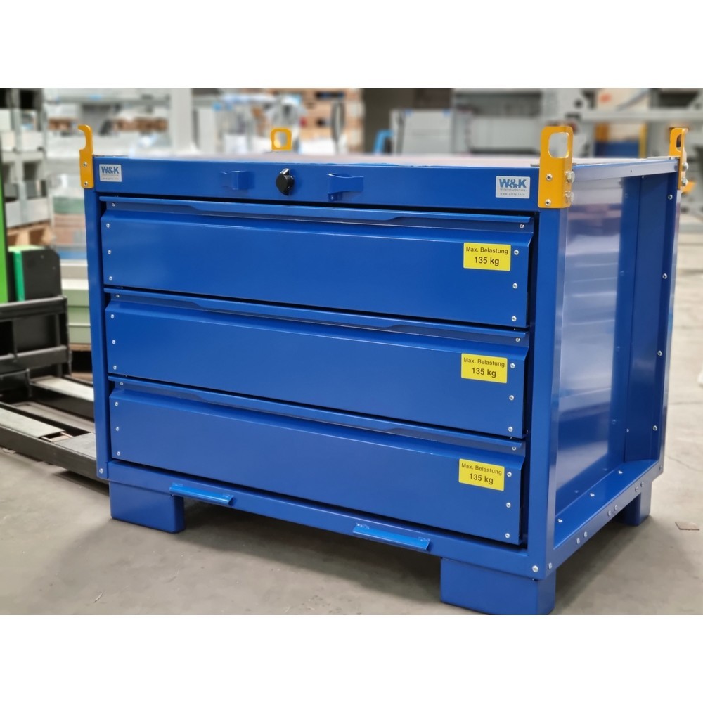 Produktabbildung Nr. 3: Gitty Schubladenschrank, HxBxT 1.010 x 1.250 x 860 mm, mit 4  Schubladen, Größe S