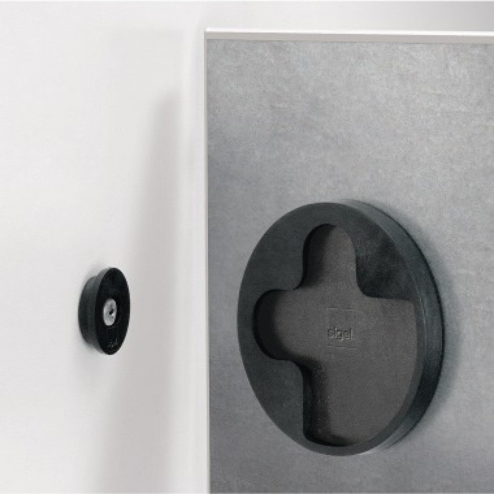 Produktabbildung: Sigel Multifunktionstafel artverum GL111 480x480x15mm Glas weiß