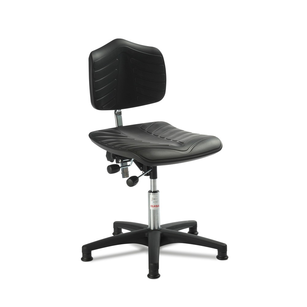 Produktabbildung: Global Stole A/S Arbeitsdrehstuhl Premium, Sitzhöhe 520-710 mm, Bodengleiter, Kunststoffbasis