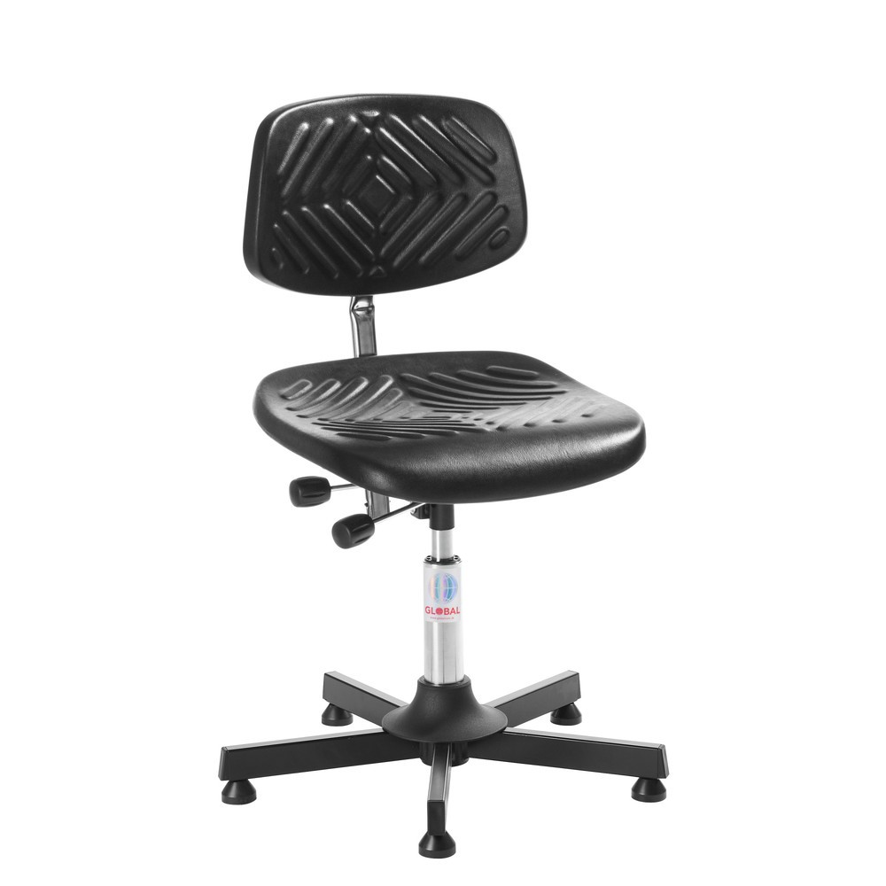 Produktabbildung: Global Stole A/S Arbeitsdrehstuhl Prestige, Sitzhöhe 640-900 mm, Bodengleiter, Stahlbasis