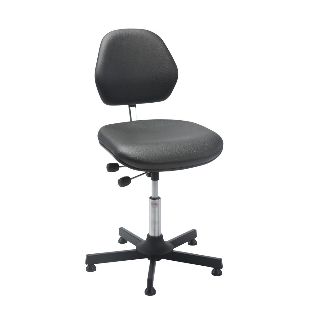 Illustration du produit: Global Stole A/S Chaise de travail pivotante Aktiv Alba, hauteur d’assise comprise entre 520 et 650 mm, similicuir, base acier
