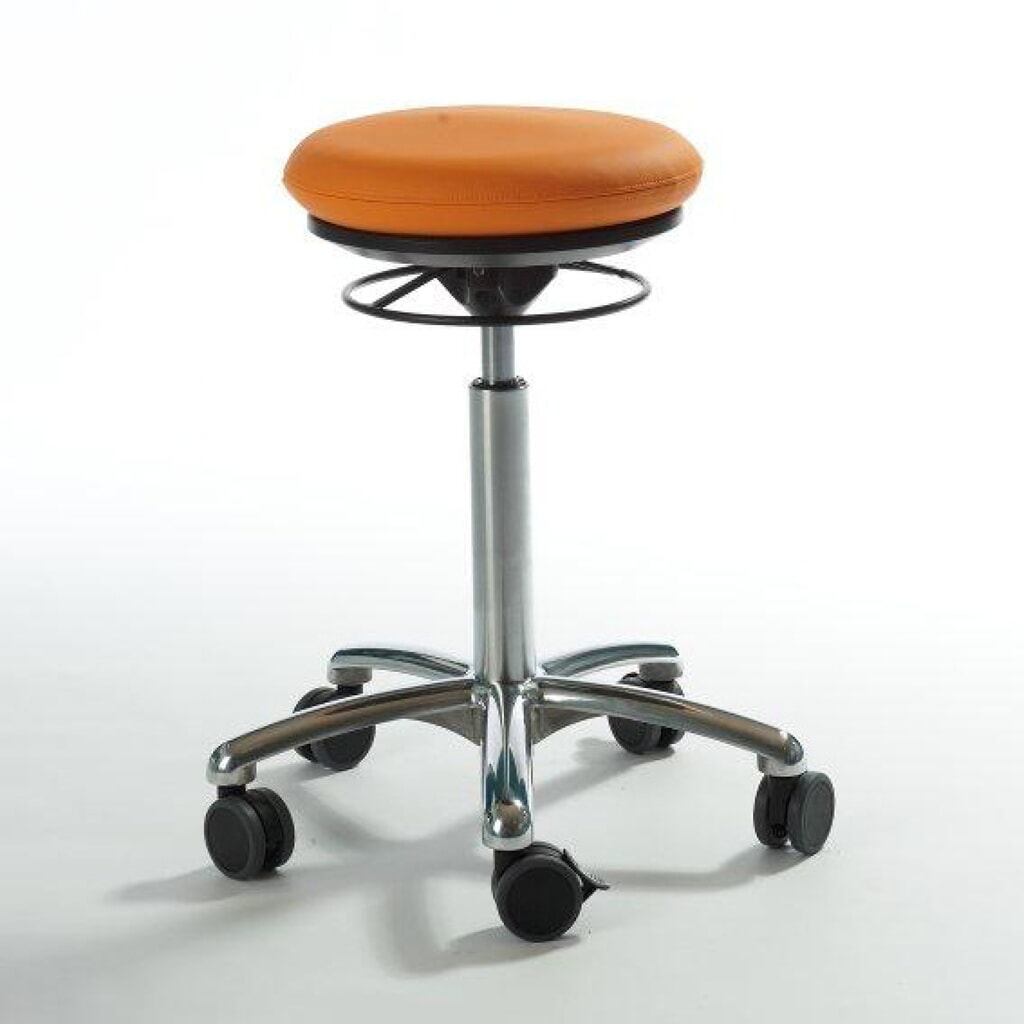 Produktabbildung: Global Stole A/S Hocker Pilates, Kunstledersitz, Sitzhöhe 430-560 mm, orange