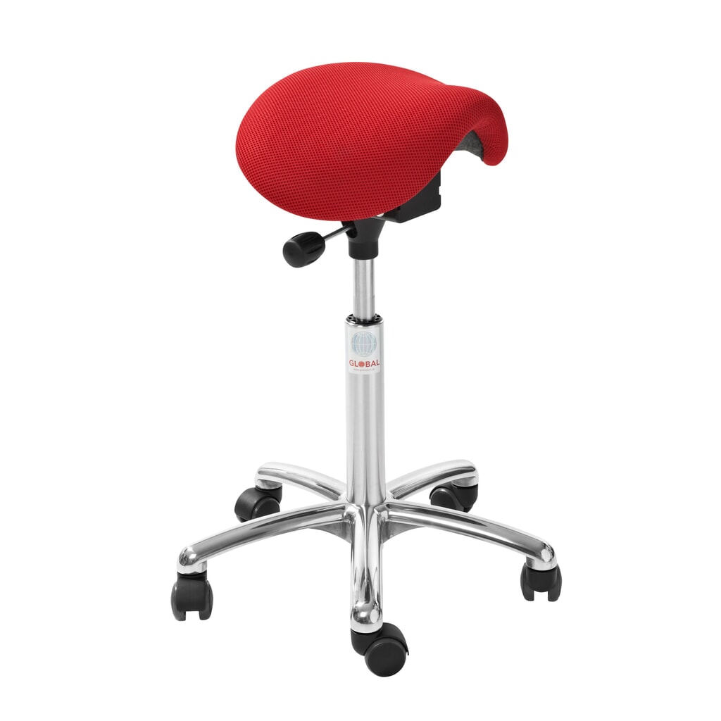 Global Stole A/S Sattelhocker Mini EasySeat 3D Runner, rot Produktabbildung: Global Stole A/S Sattelhocker Mini EasySeat 3D Runner, rot