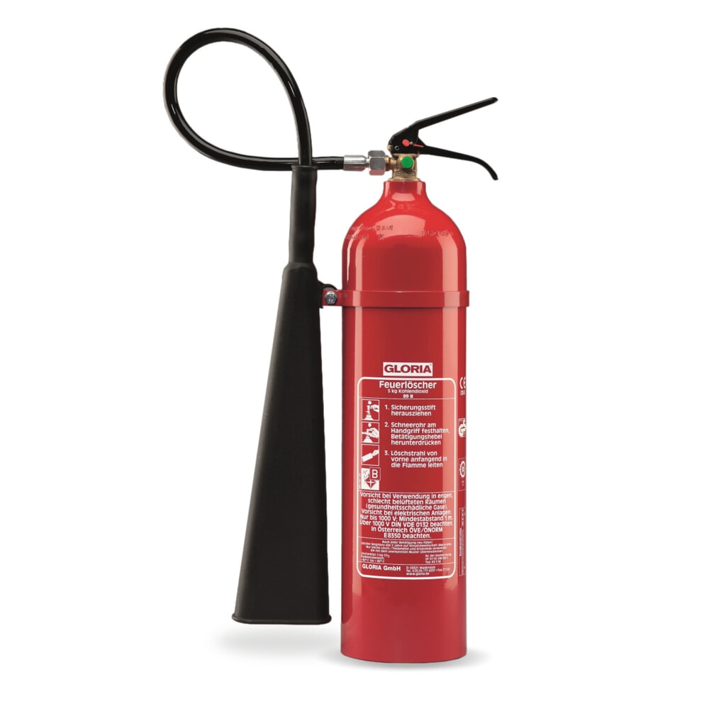 Produktabbildung: GLORIA® Feuerlöscher KS, Kohlendioxid, Inhalt 2 kg