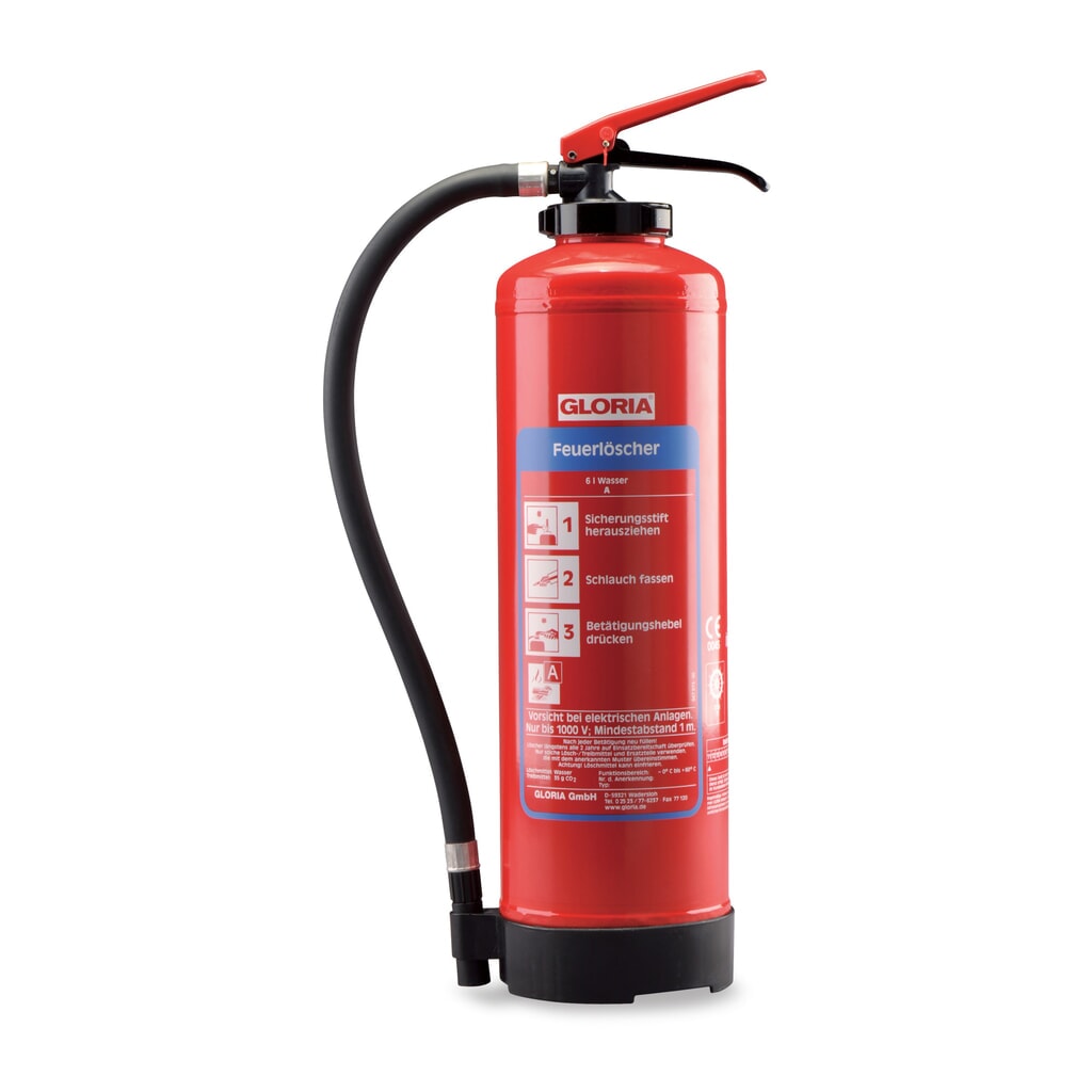 Produktabbildung: GLORIA® Feuerlöscher WH Easy, A-Wasser, Volumen 6 l