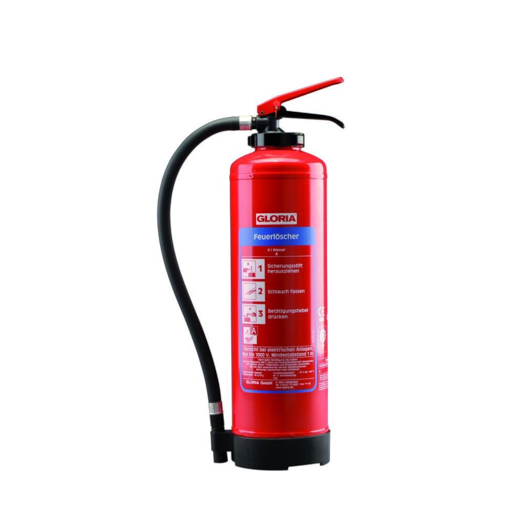 GLORIA® Wasser-Aufladefeuerlöscher WF 6 EASY (EXP) Produktabbildung: GLORIA® Wasser-Aufladefeuerlöscher WF 6 EASY (EXP)