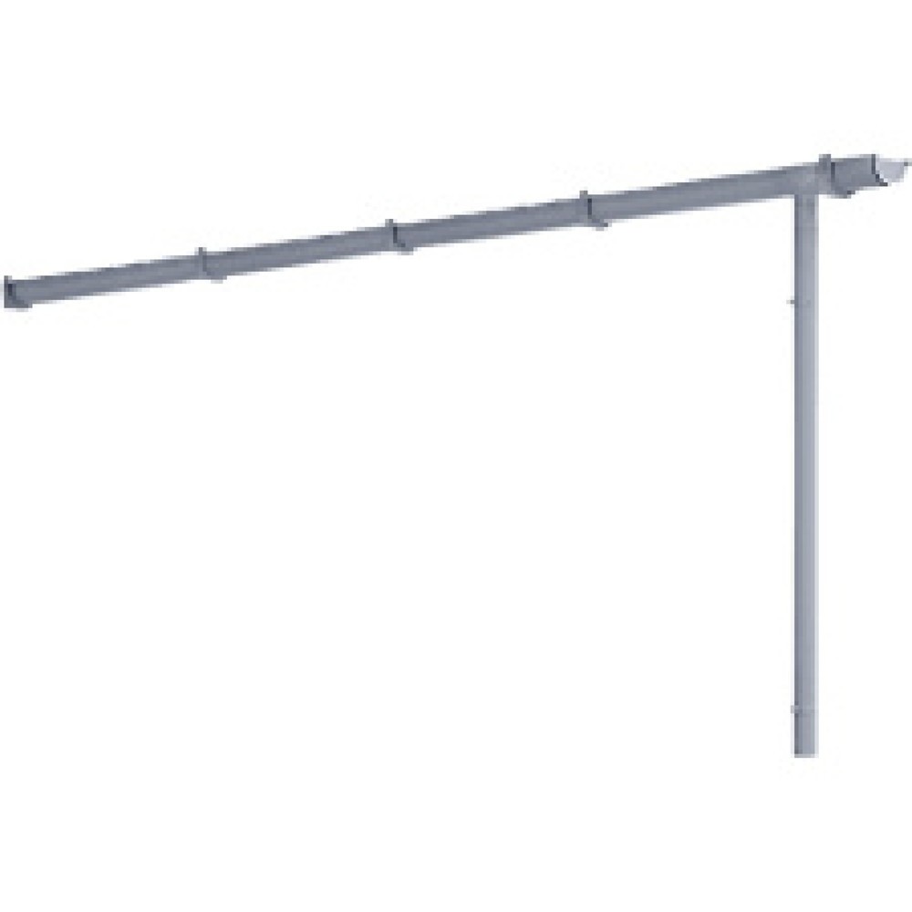 Illustration du produit: Gouttière avec descente pour abri Basic wsm®, pour largeur 2 145 mm