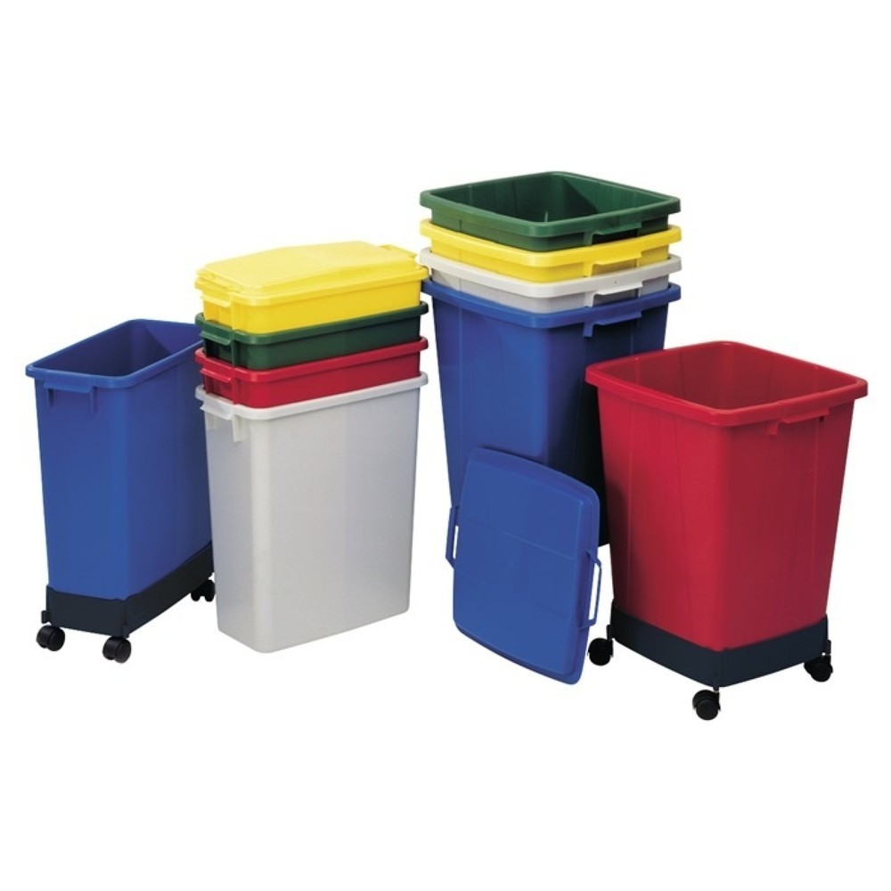 Produktabbildung: GRAF Abfall- und Wertstoffsammler, PE blau, 60 l H590xB285xT555mm
