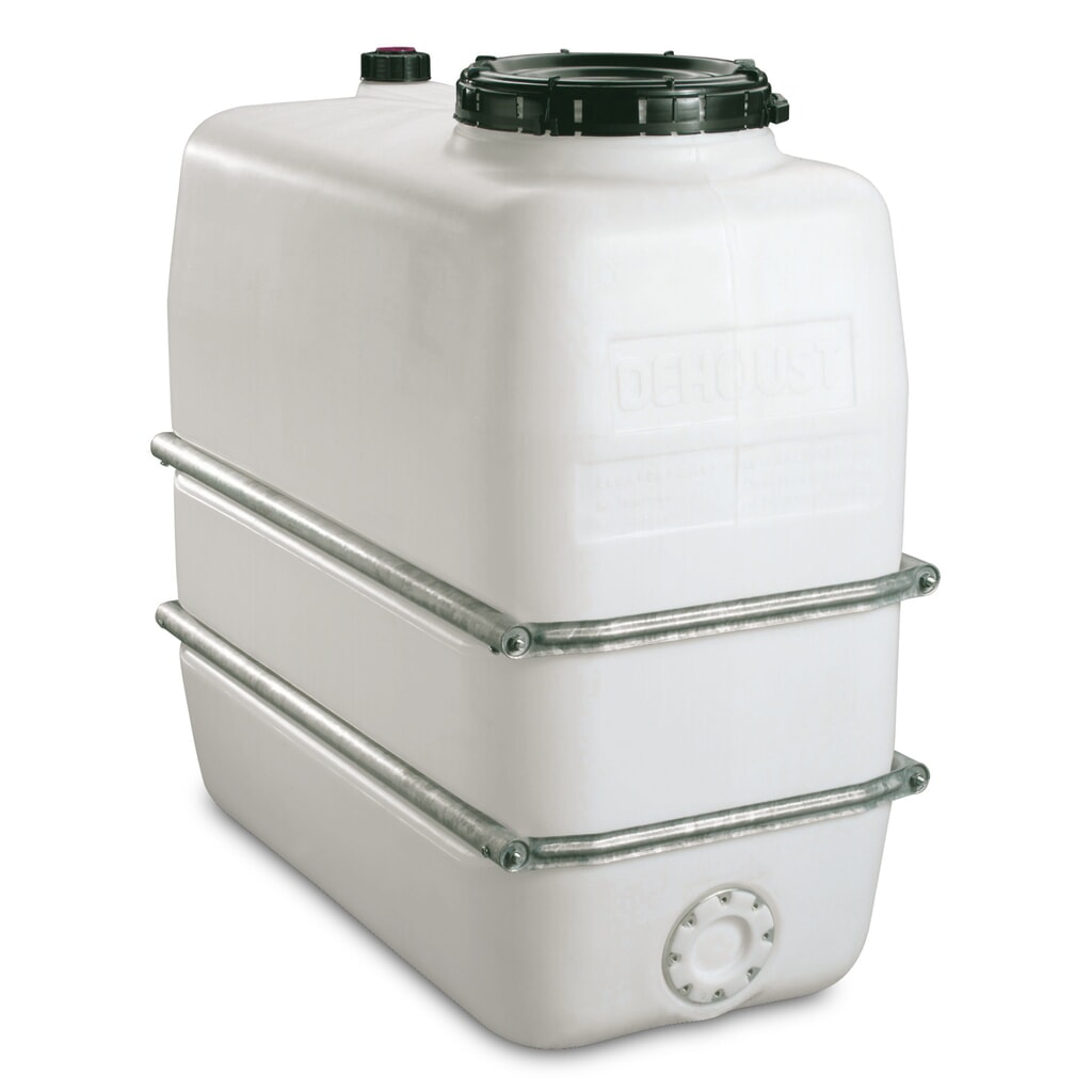 Produktabbildung: Chemikalientank mit Stahlblech-Bandagen, 1.100 Liter