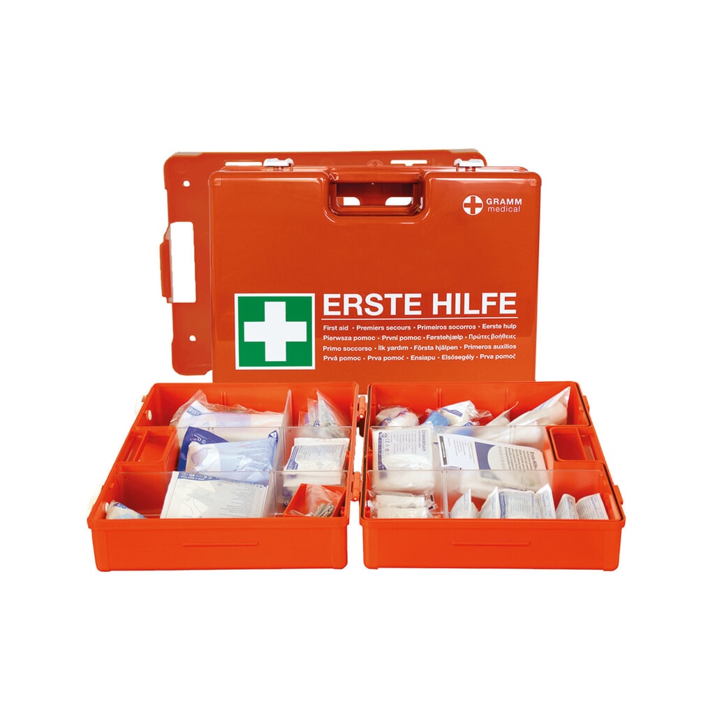 GRAMM medical Verbandkoffer MULTI, DIN 13169:2021 Produktabbildung: GRAMM medical Verbandkoffer MULTI, DIN 13169:2021