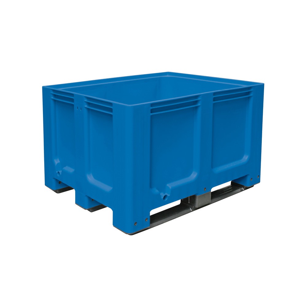 Imagen del producto: Gran contenedor de polietileno, 610 litros, con travesaños, azul