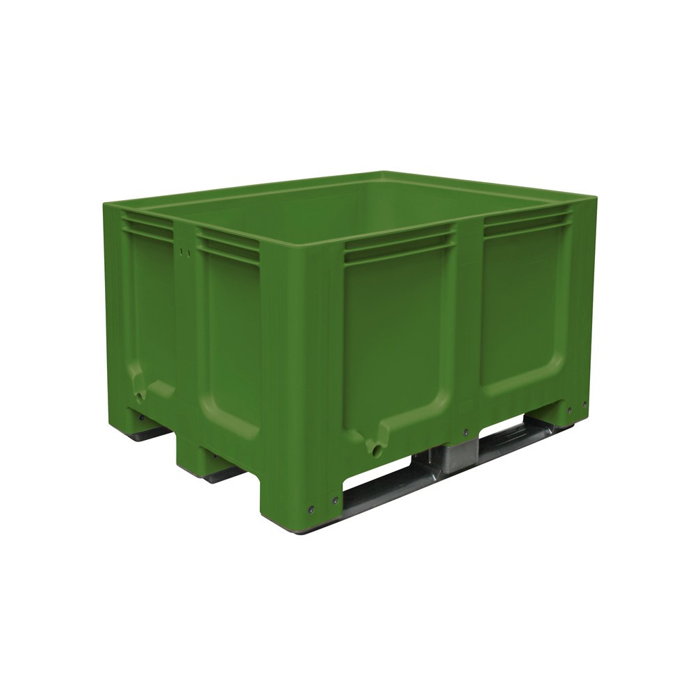 Imagen del producto: Gran contenedor de polietileno, 610 litros, con travesaños, verde