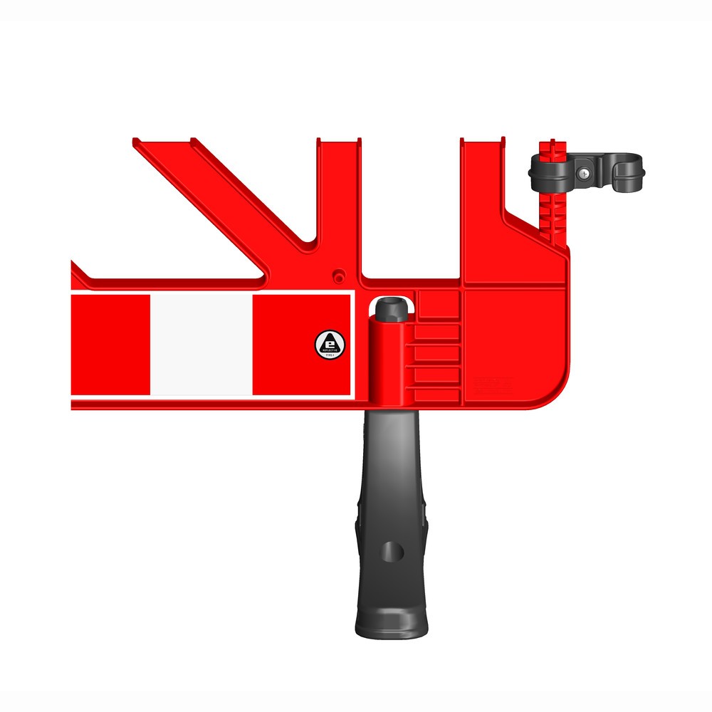N° de l'image du produit 2 : Grille de barrage en PP, pieds en PVC, rouge